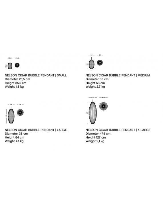 HAY Nelson Cigar Bubble Pendant